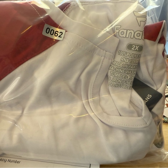 Fanatics Red and White Oklahoma Sooners Lightweight Jersey Sz 2X Gameday NWT - Picture 7 of 7